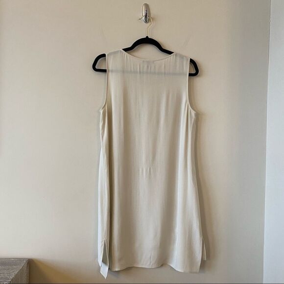 EILEEN Fisher-100% Silk Long Tunic Sleeveless Tank Top (Size: Small) - Picture 3 of 10